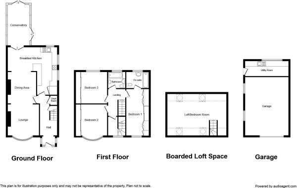 Floorplan of 3 bedroom Semi Detached House for sale, Main Road, Bilton, Hull, HU11