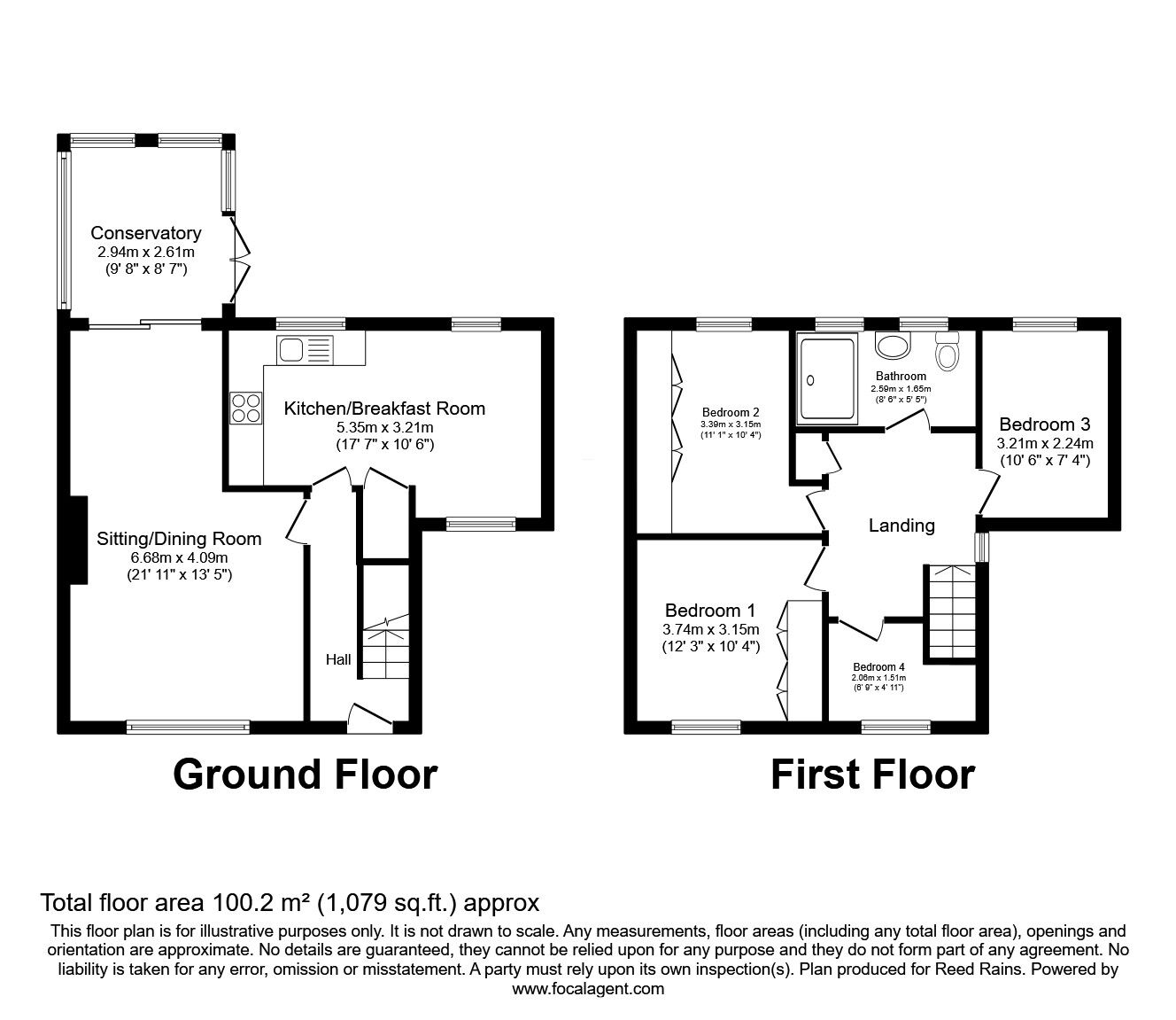 Floorplan of 4 bedroom Semi Detached House for sale, Dawnay Road, Bilton, East Yorkshire, HU11