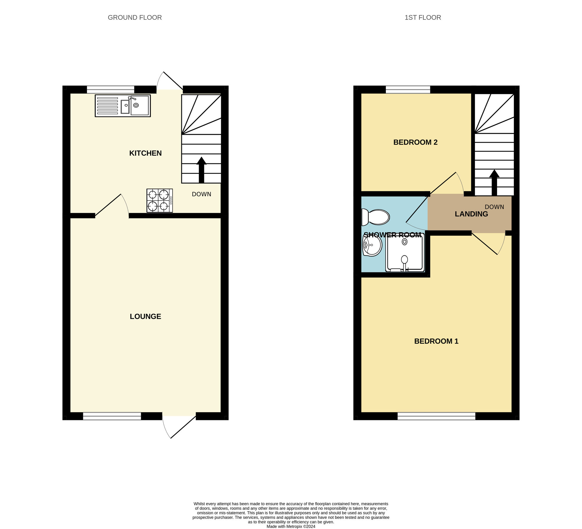 Floorplan of 2 bedroom Mid Terrace House for sale, Chestnut Avenue, Montrose Street, East Yorkshire, HU8