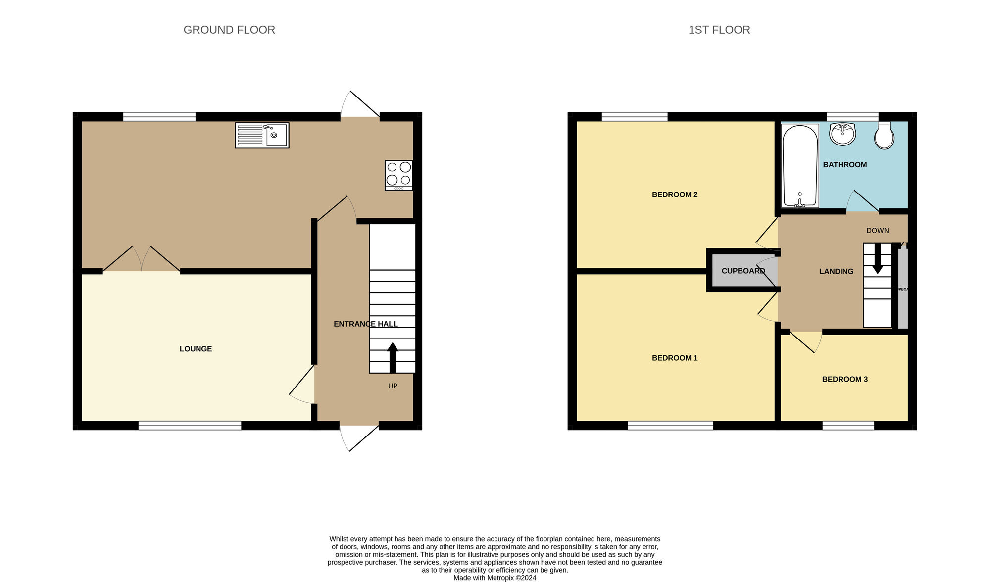 Floorplan of 3 bedroom Mid Terrace House for sale, Eastmount Avenue, Hull, East Yorkshire, HU8