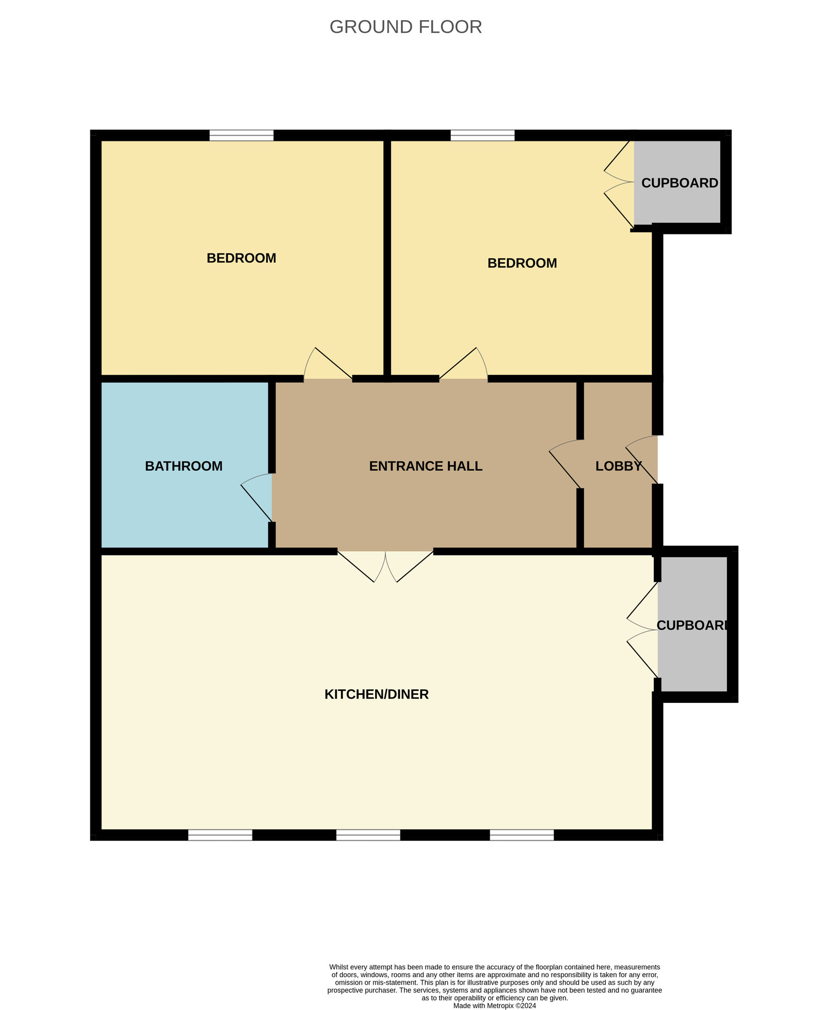 Floorplan of 2 bedroom  Flat for sale, Wright Street, Hull, East Yorkshire, HU2