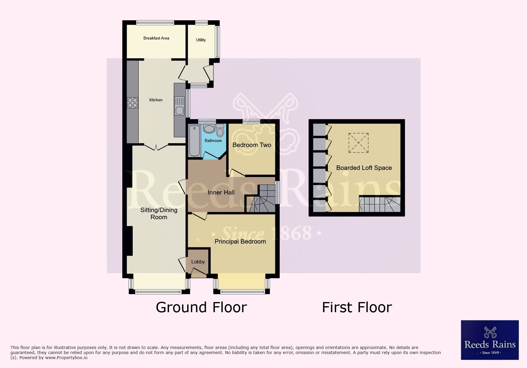 Floorplan of 2 bedroom Semi Detached Bungalow for sale, Main Road, Bilton, East Yorkshire, HU11