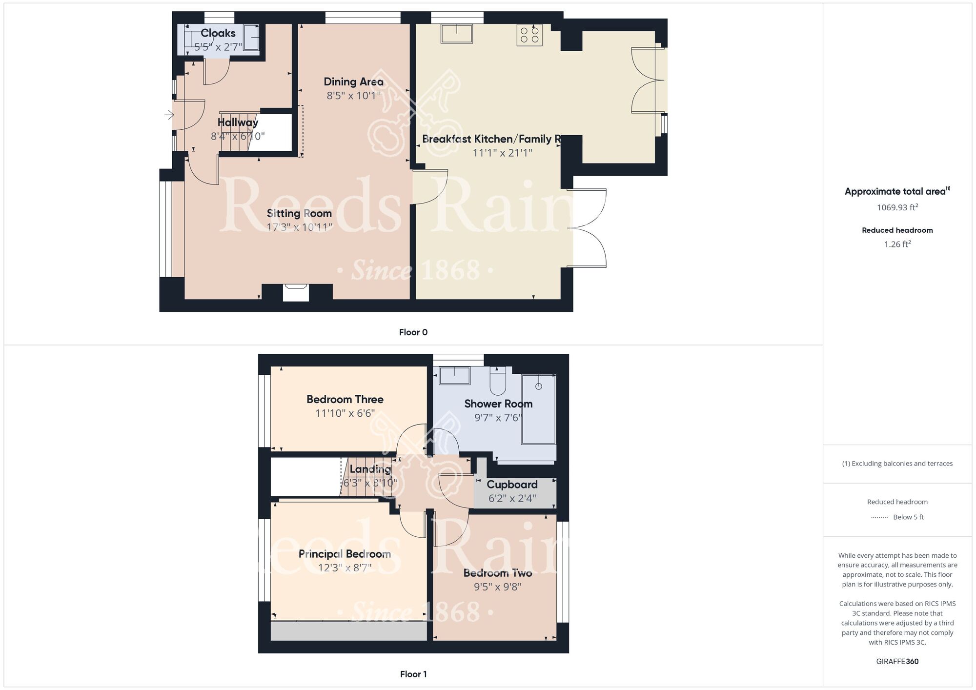 Floorplan of 3 bedroom Semi Detached House for sale, Cawood Crescent, Skirlaugh, East  Yorkshire, HU11