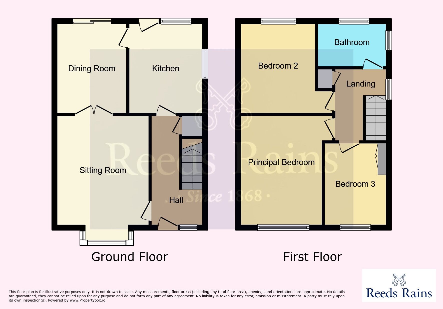 Floorplan of 3 bedroom Semi Detached House for sale, Hall Road, Sproatley, East Riding of Yorkshi, HU11
