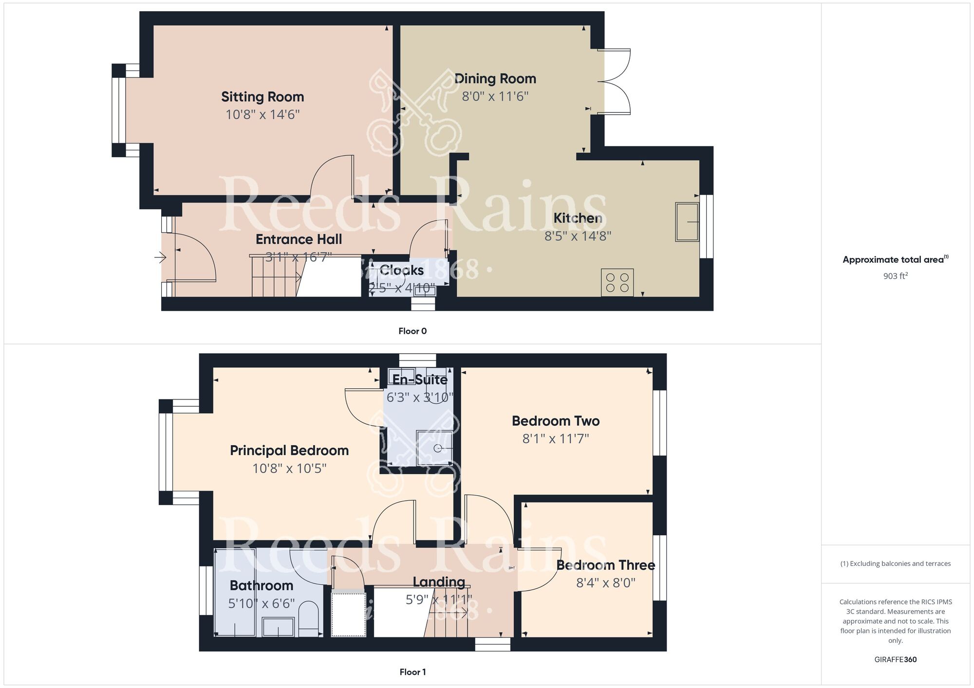 Floorplan of 3 bedroom Detached House for sale, Old Forge Way, Skirlaugh, East Yorkshire, HU11