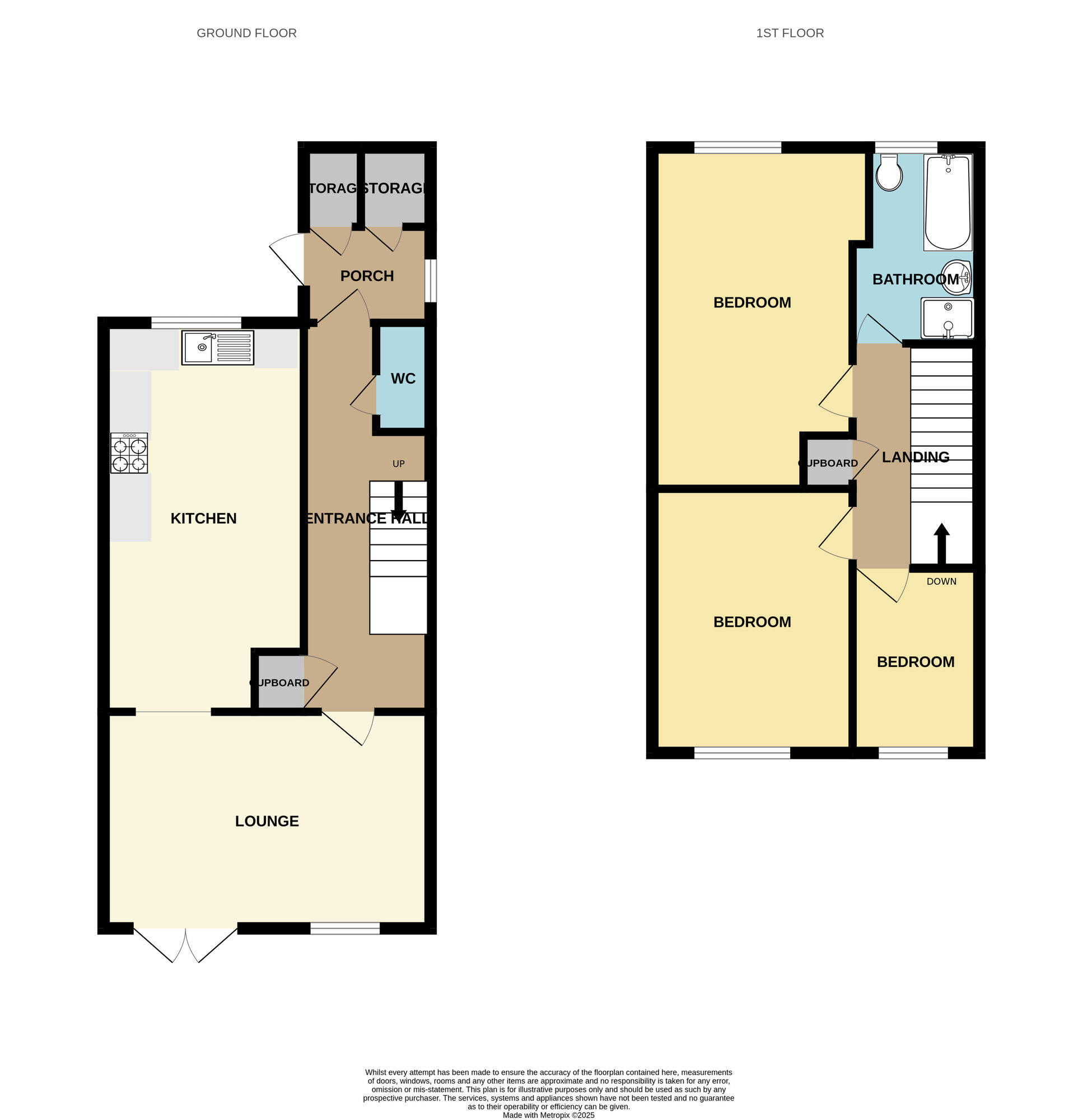 Floorplan of 3 bedroom Mid Terrace House for sale, Kimmeridge Close, Bransholme, East Yorkshire, HU7