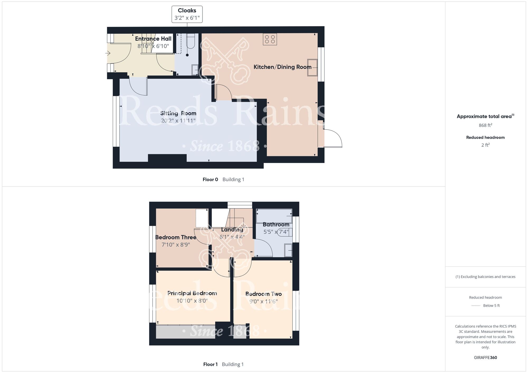 Floorplan of 3 bedroom Semi Detached House for sale, Damson Road, Thorngumbald, East Yorkshire, HU12