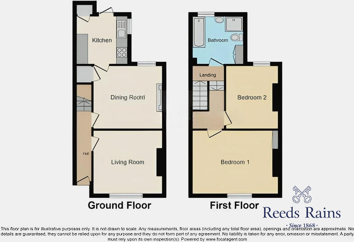 Floorplan of 2 bedroom Mid Terrace House for sale, Egton Street, Hull, East Yorkshire, HU8