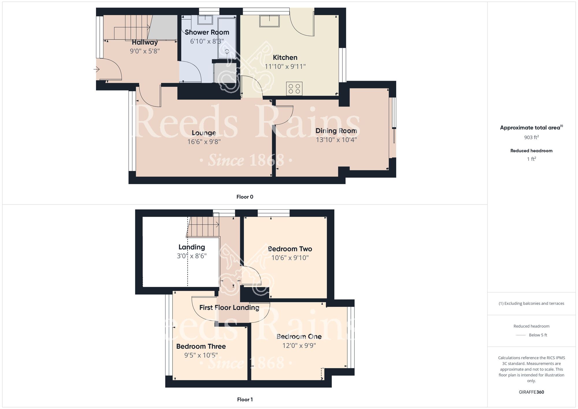 Floorplan of 3 bedroom Semi Detached Bungalow for sale, Leonard Close, Paull, East Yorkshire, HU12