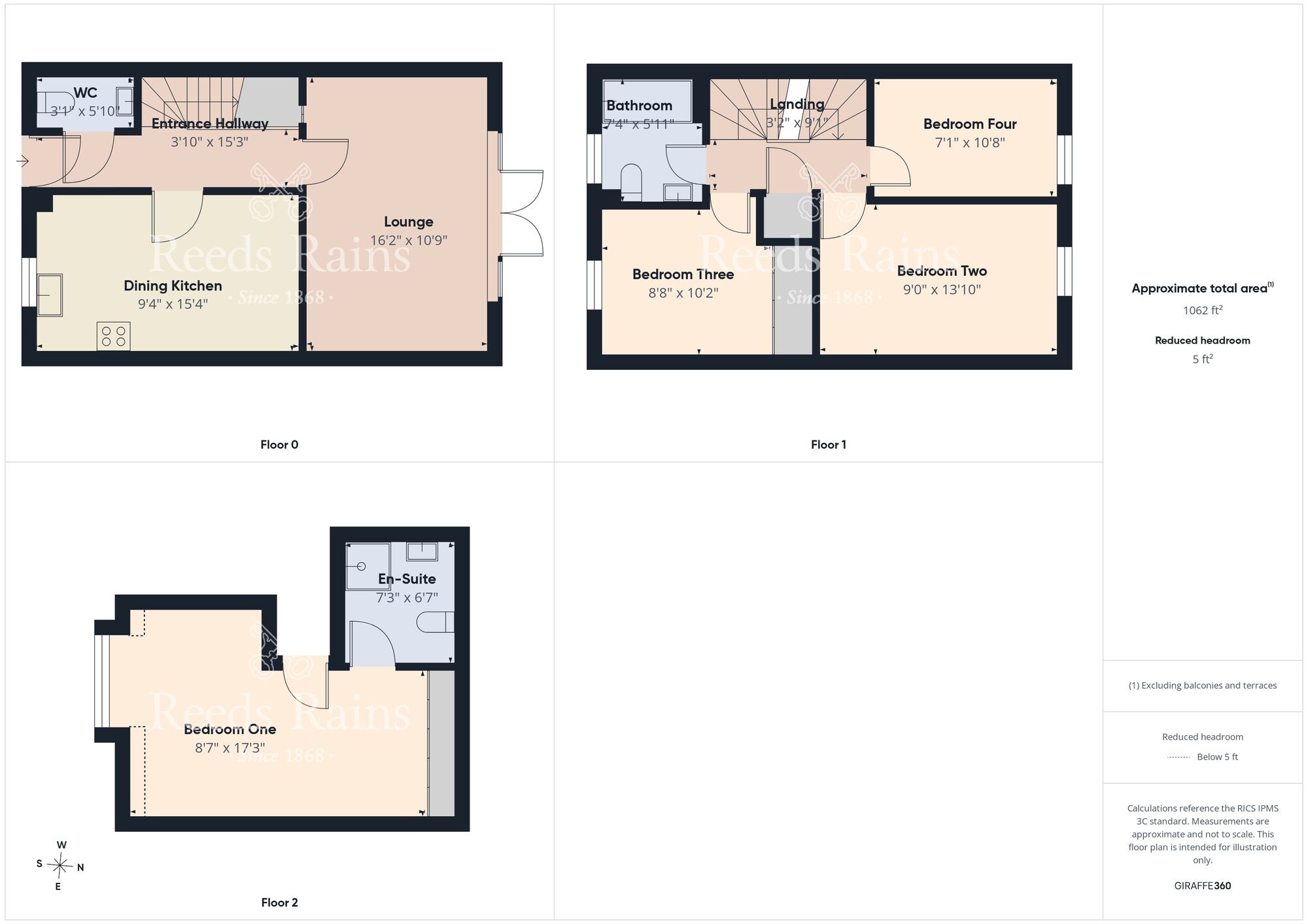 Floorplan of 4 bedroom Semi Detached House for sale, Pioneer Way, Kingswood, East Yorkshire, HU7