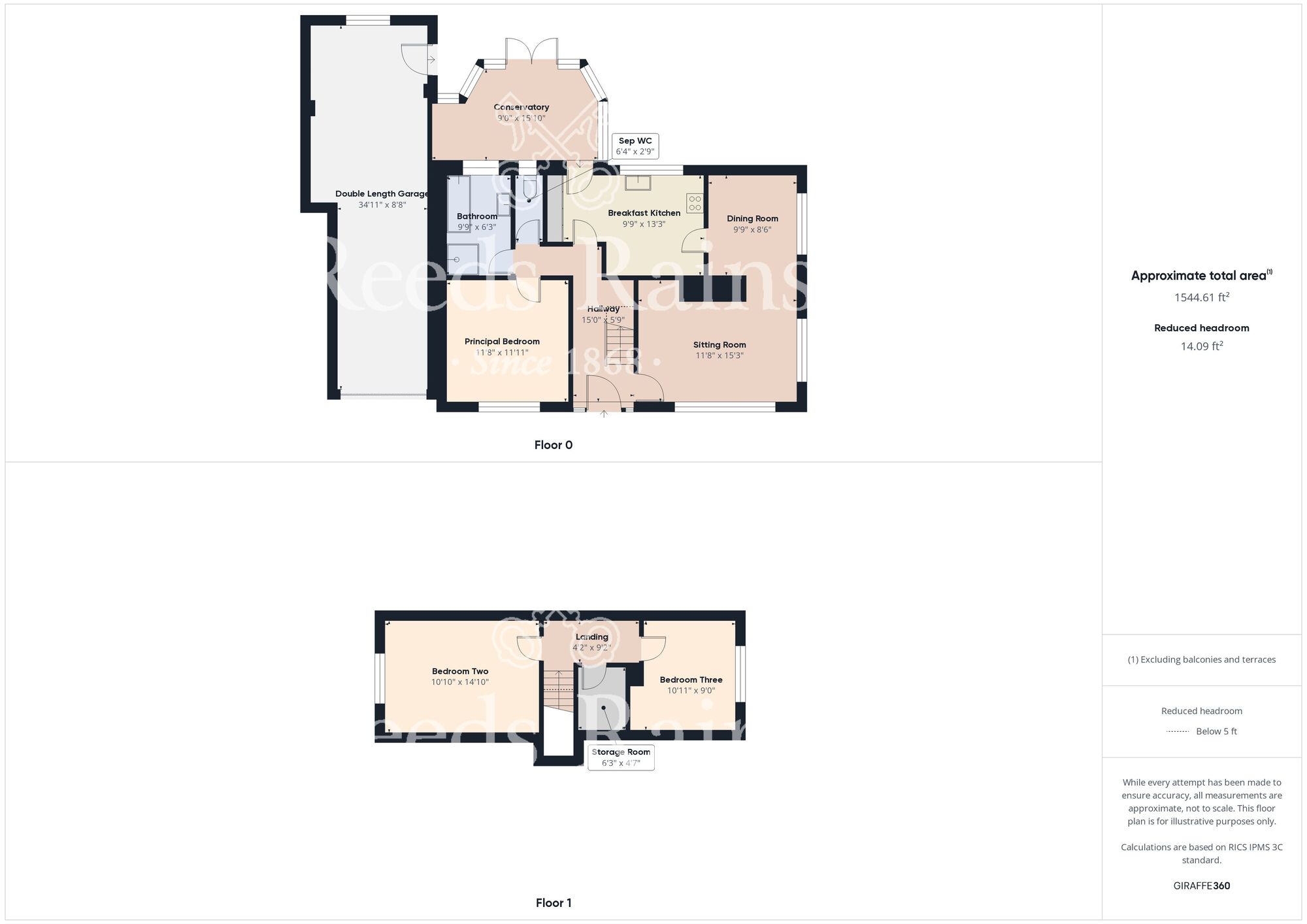 Floorplan of 3 bedroom Detached House for sale, Saltaugh Road, Keyingham, East Yorkshire, HU12