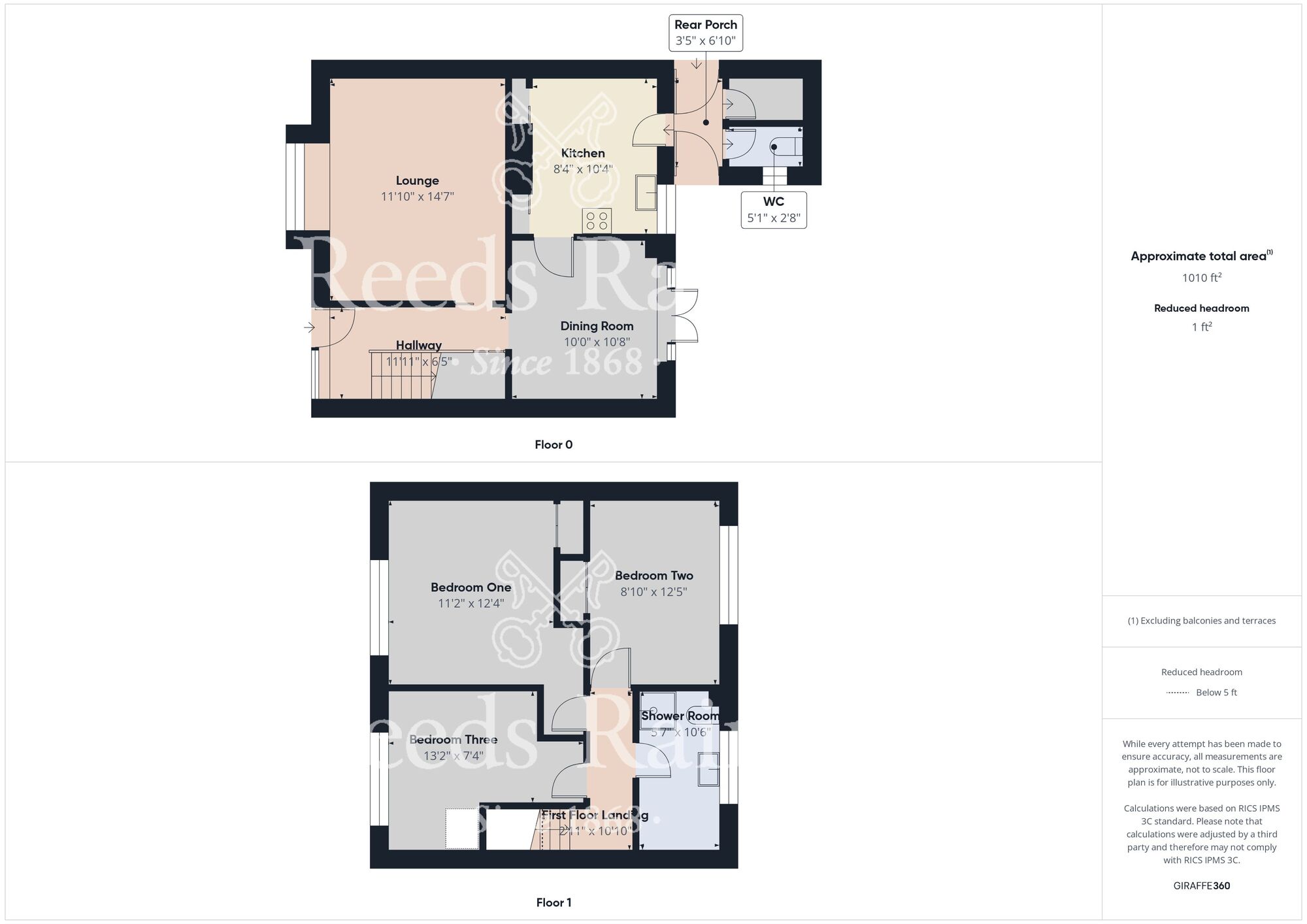 Floorplan of 3 bedroom Mid Terrace House for sale, St. Michaels Close, Hull, East Yorkshire, HU8