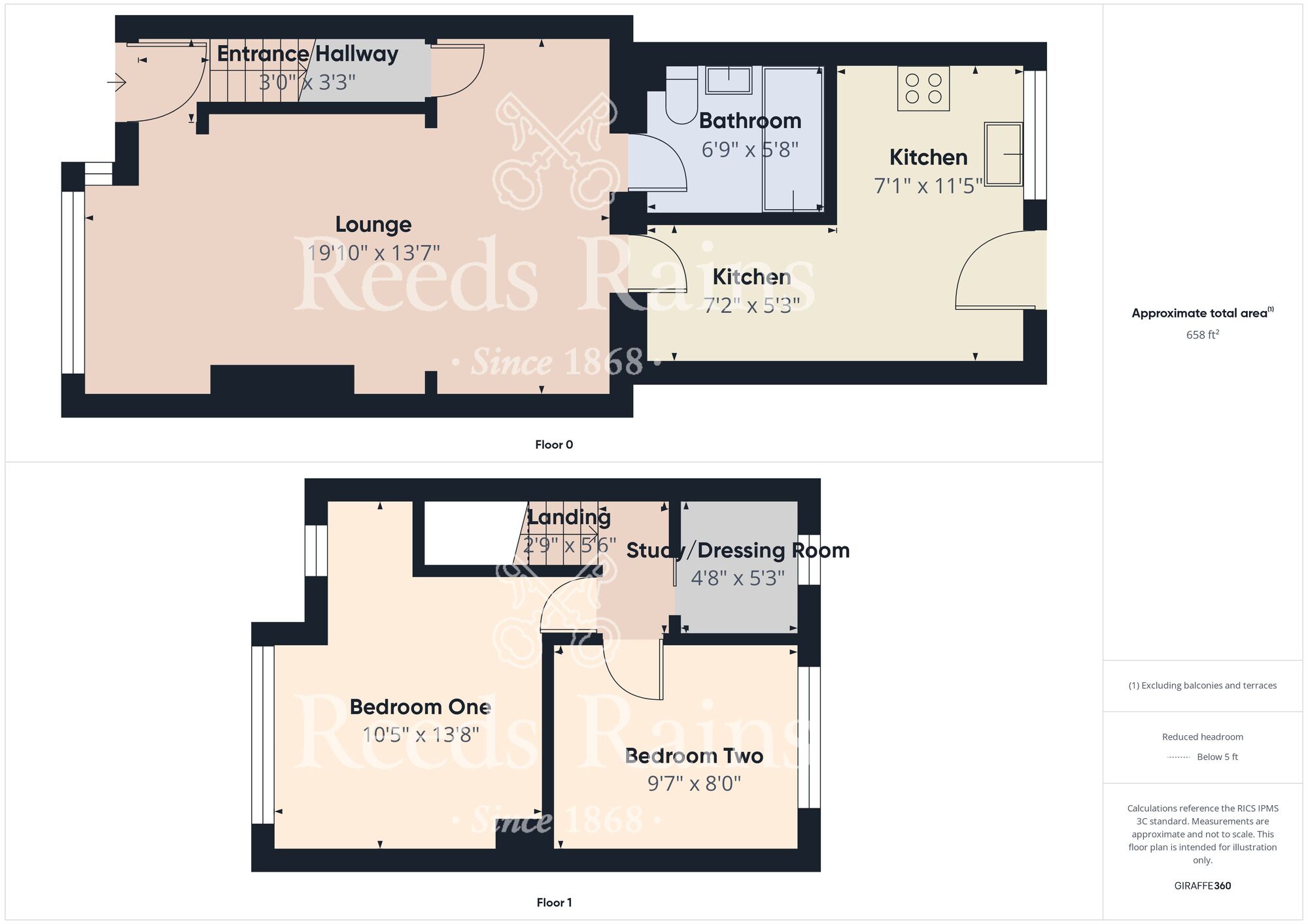Floorplan of 2 bedroom Mid Terrace House for sale, Dovedale Grove, Hull, East Yorkshire, HU9
