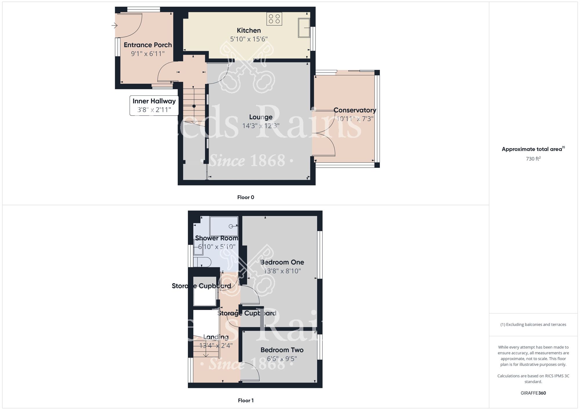 Floorplan of 2 bedroom End Terrace House for sale, Weymouth Close, Bransholme, East Yorkshire, HU7