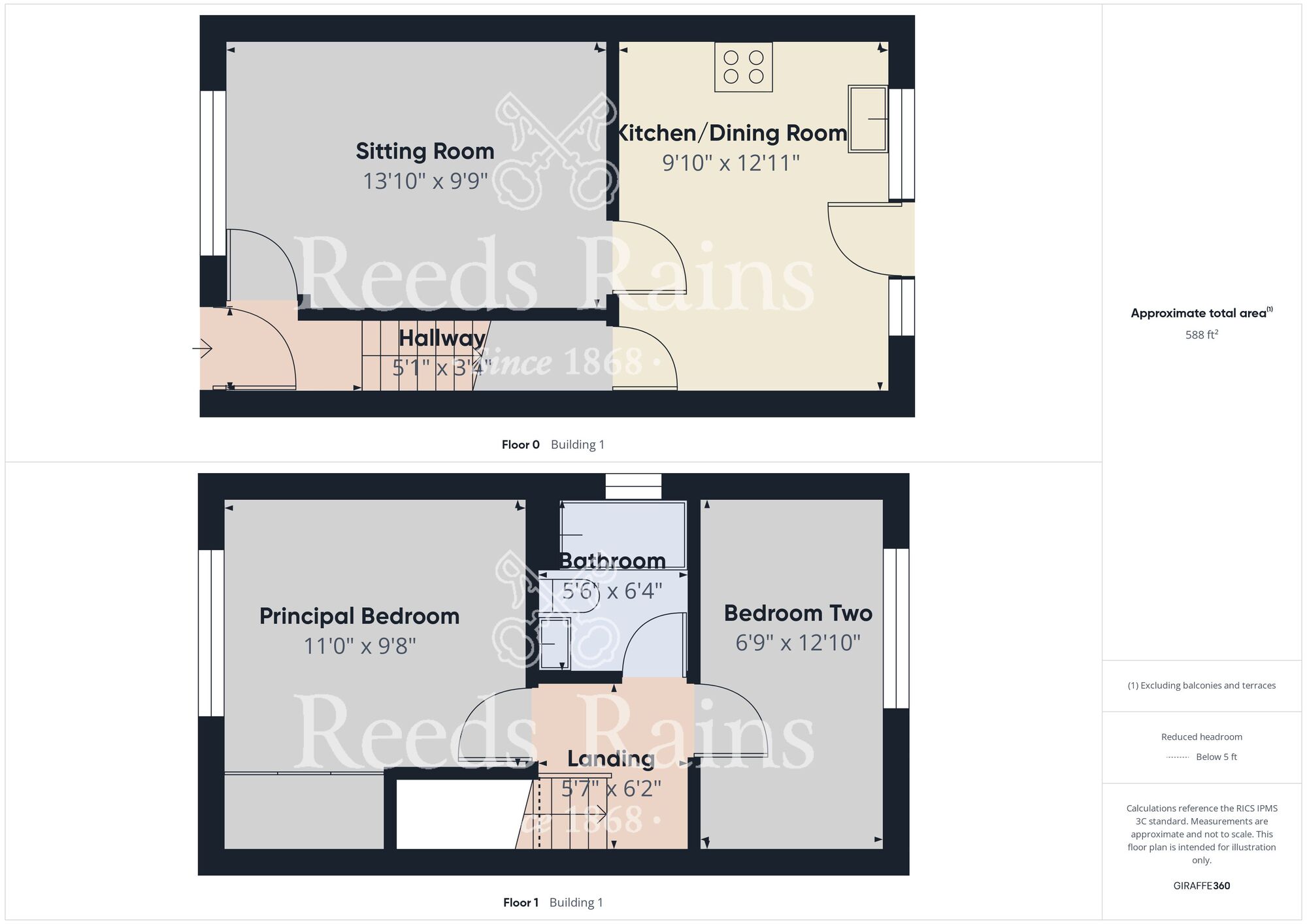 Floorplan of 2 bedroom Semi Detached House for sale, Wentworth Way, Hull, East Yorkshire, HU9