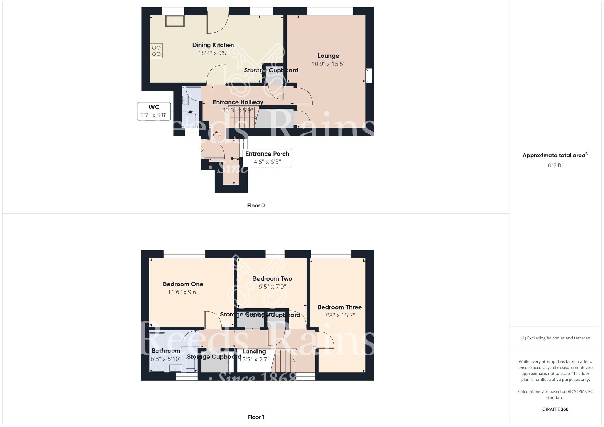 Floorplan of 3 bedroom End Terrace House for sale, Sheldon Close, Bransholme, East Yorkshire, HU7