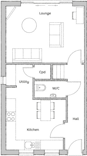 Floorplan of 3 bedroom Semi Detached House for sale, Rowton Drive, Skirlaugh, East Yorkshire, HU11