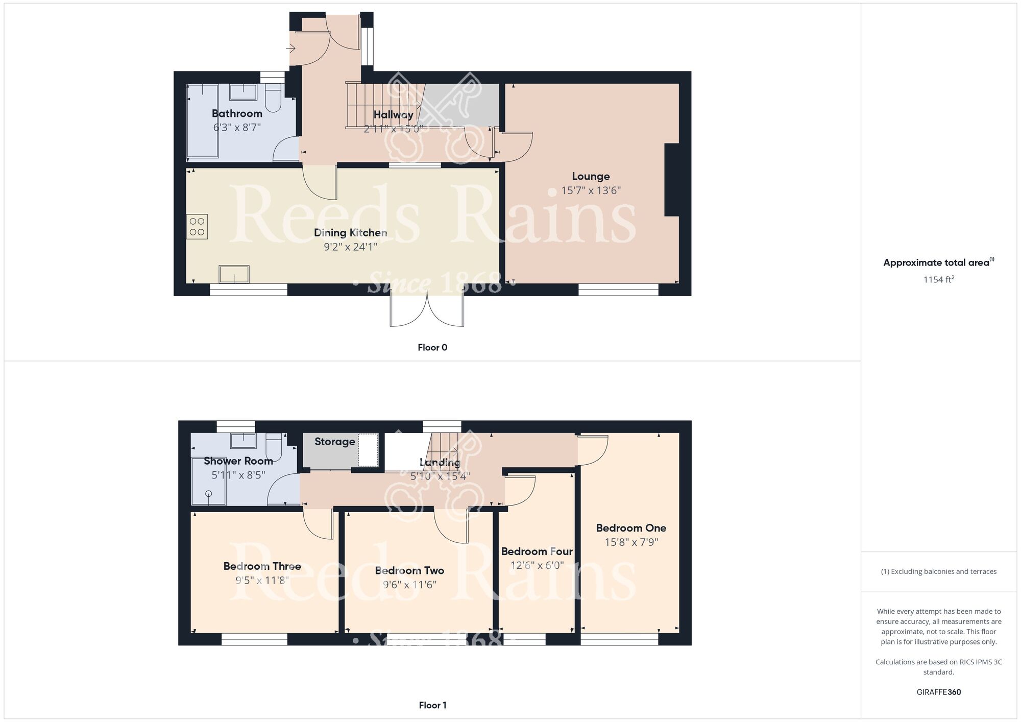 Floorplan of 4 bedroom End Terrace House for sale, Curlew Close, Bransholme, East Yorkshire, HU7