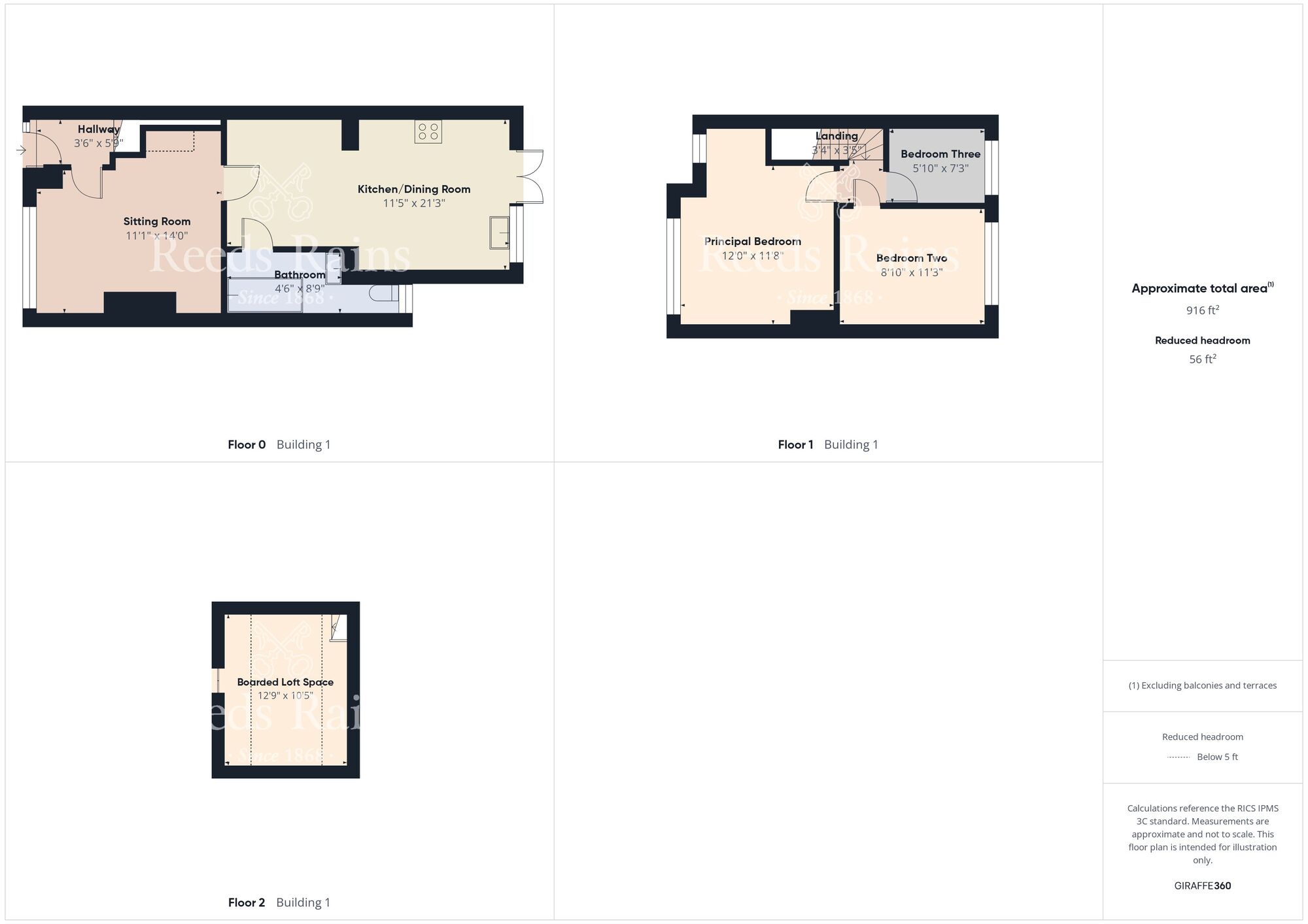 Floorplan of 3 bedroom Mid Terrace House for sale, Sutton Road, Hull, East Yorkshire, HU6