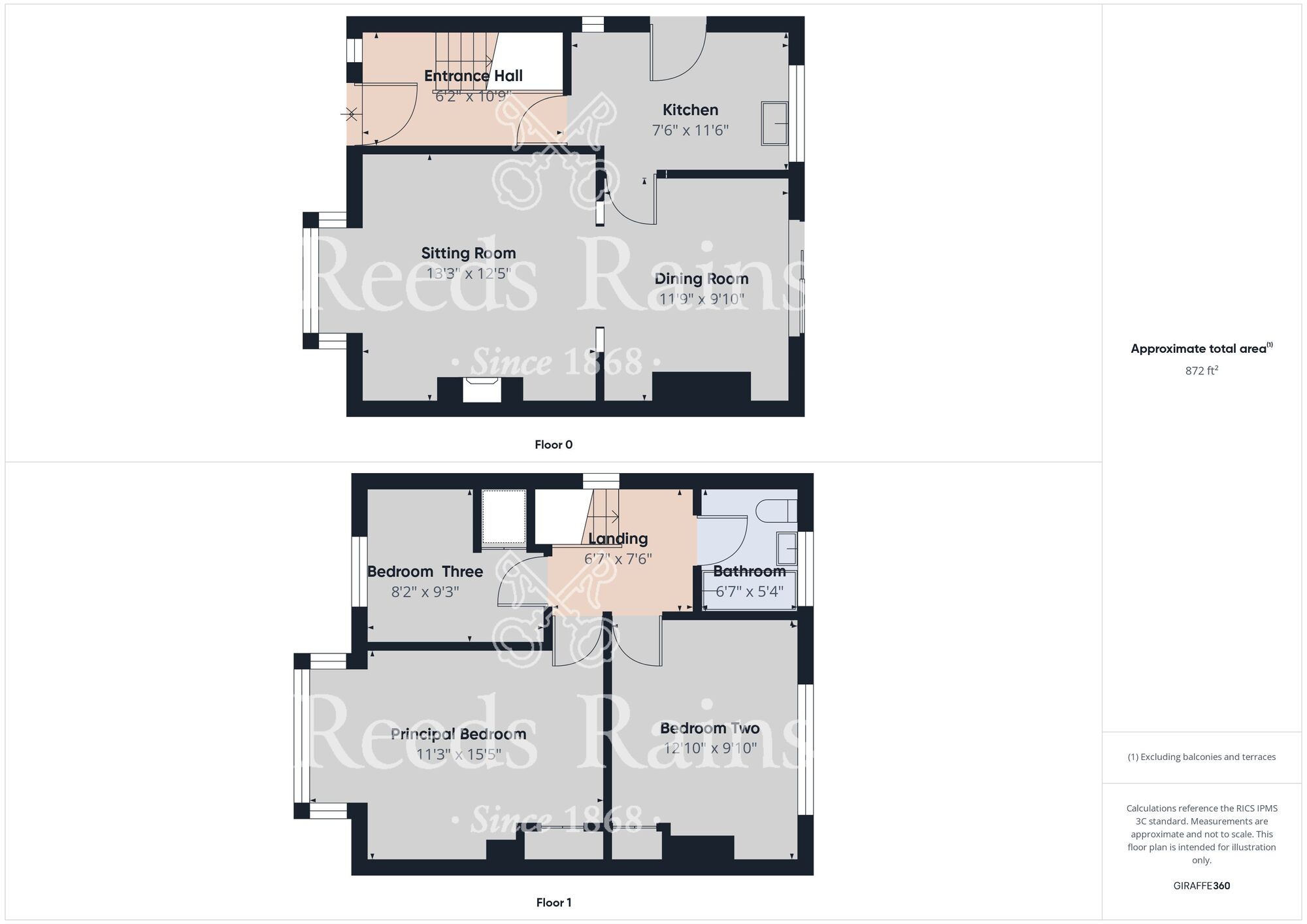 Floorplan of 3 bedroom End Terrace House for sale, Highfield Crescent, Bilton, East Yorkshire, HU11