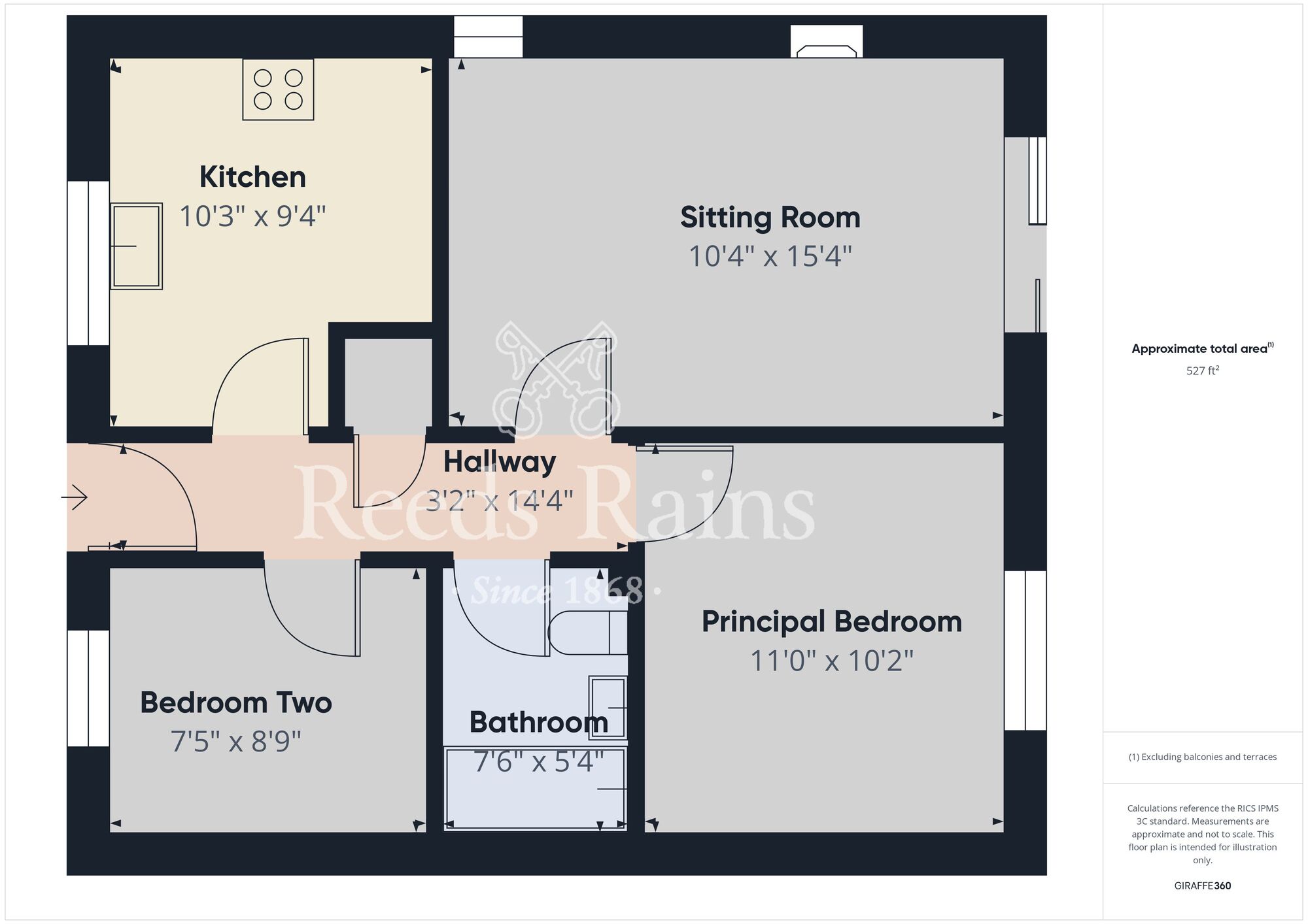 Floorplan of 2 bedroom Semi Detached Bungalow for sale, Preston Road, Hull, East Yorkshire, HU9