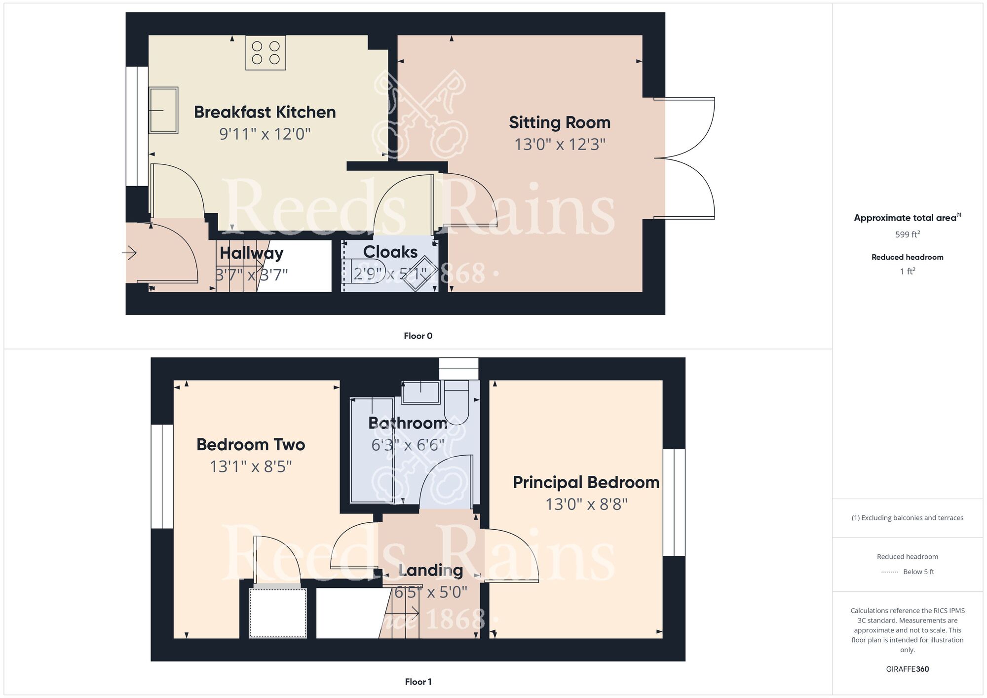 Floorplan of 2 bedroom Semi Detached House for sale, Tin Lane, Hull, East Yorkshire, HU9