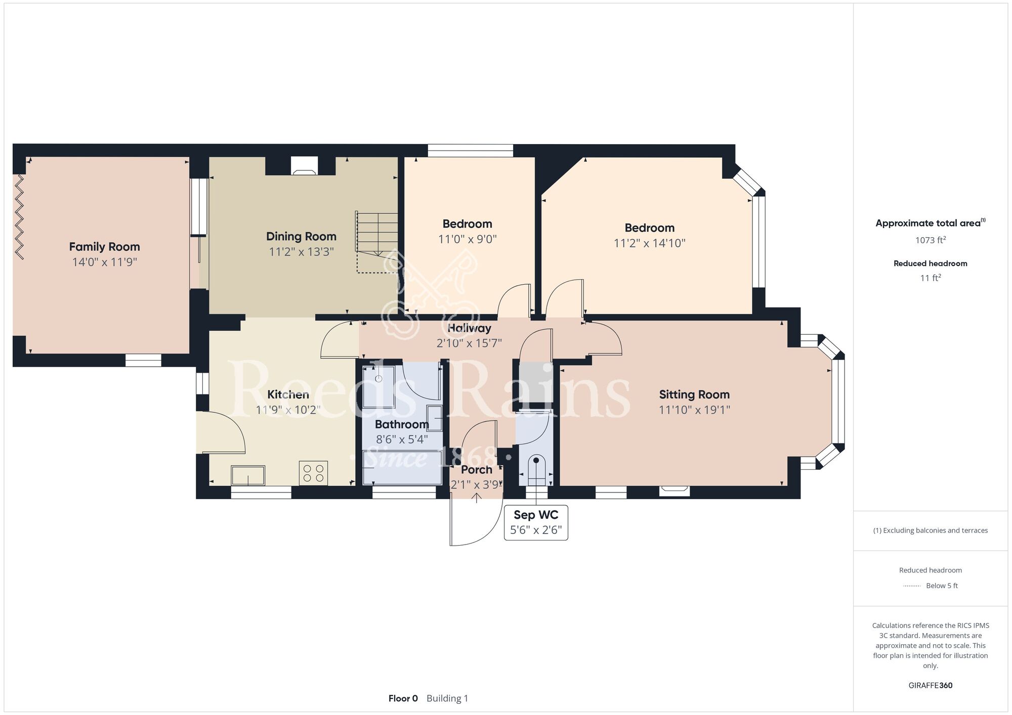 Floorplan of 2 bedroom Detached Bungalow for sale, Ganstead Lane, Ganstead, Hull, HU11