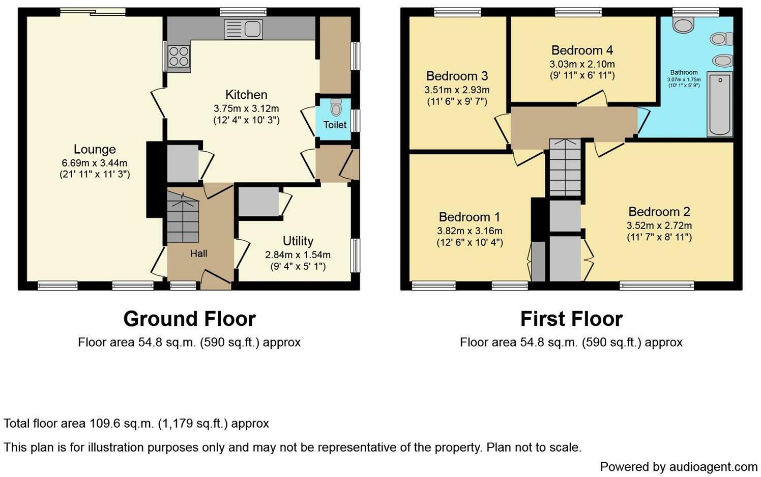 Floorplan of 4 bedroom Semi Detached House for sale, Annandale Road, Hull, East Yorkshire, HU9