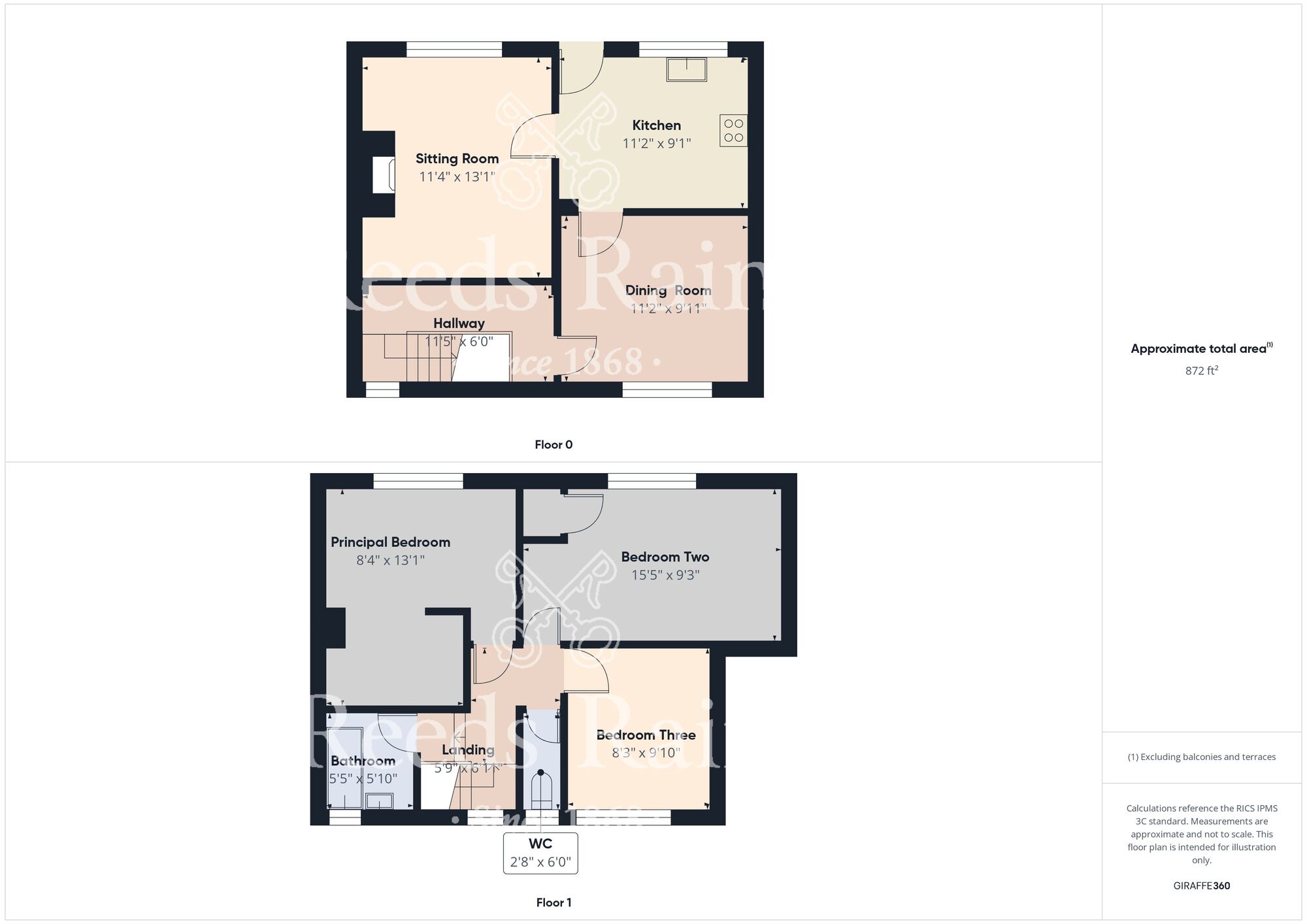 Floorplan of 3 bedroom Mid Terrace House for sale, Danthorpe Grove, Hull, East Yorkshire, HU9