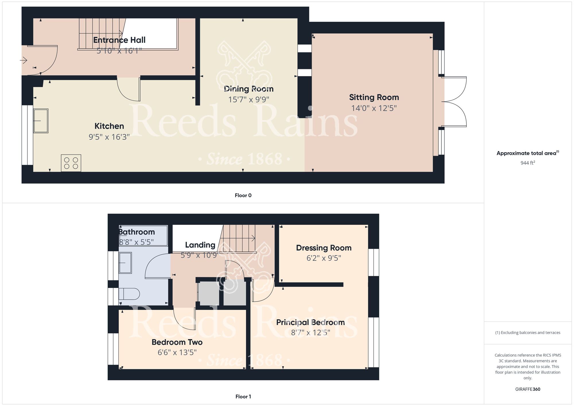 Floorplan of 3 bedroom Mid Terrace House for sale, Acacia Drive, Hull, East Yorkshire, HU8