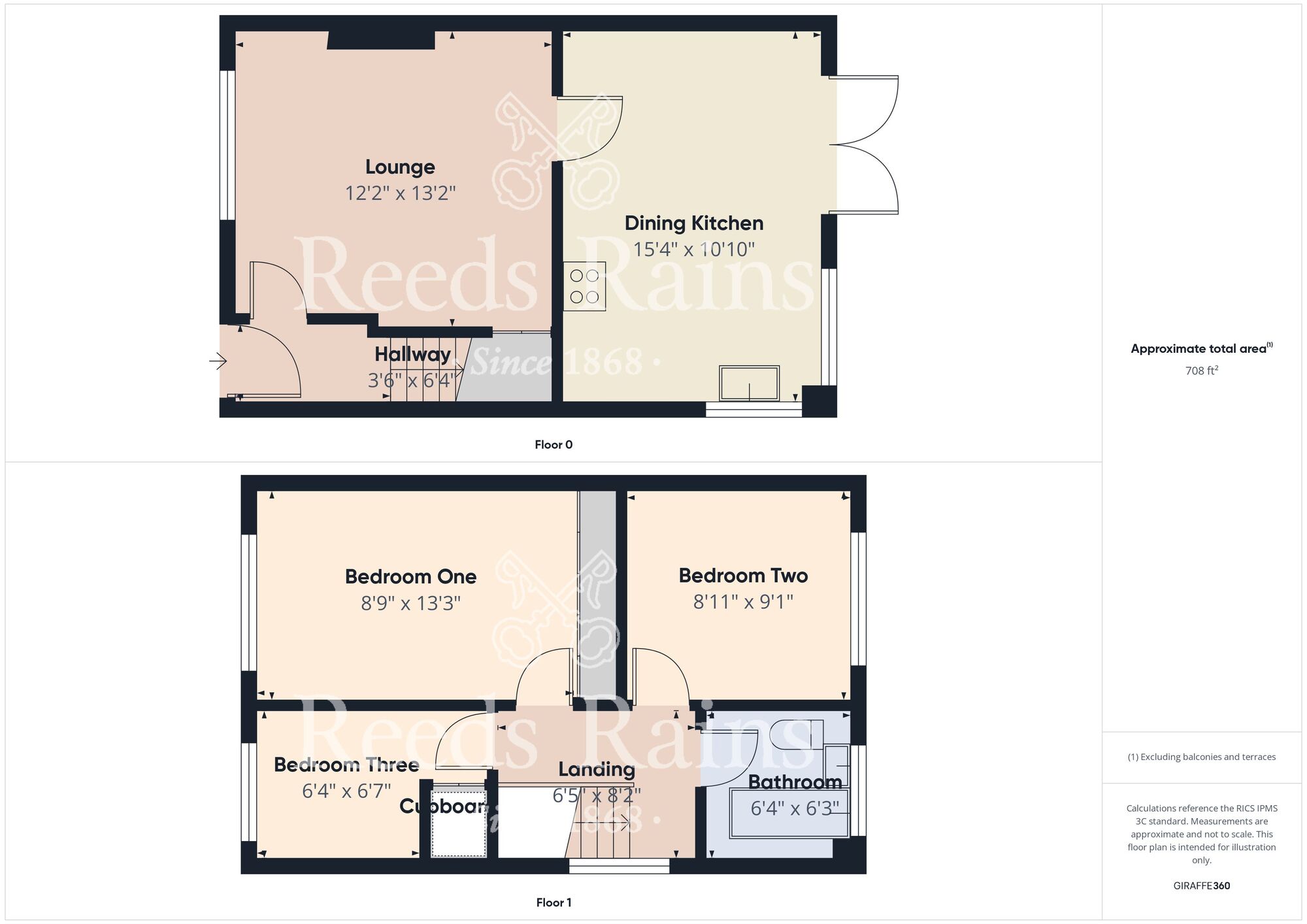 Floorplan of 3 bedroom Semi Detached House for sale, Kildale Close, Hull, East Yorkshire, HU8