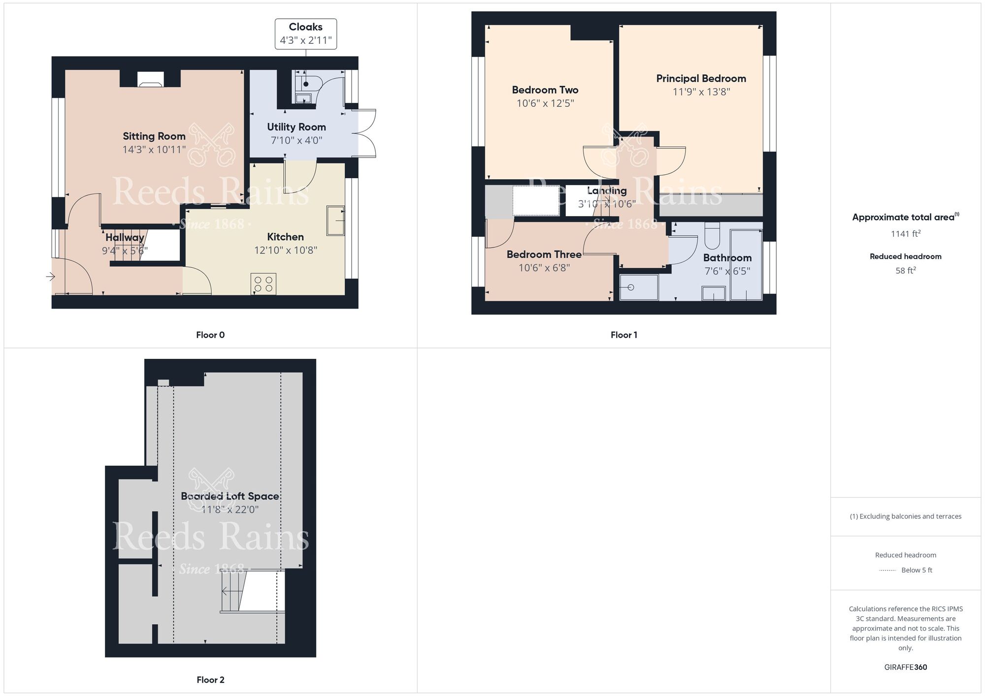 Floorplan of 3 bedroom Mid Terrace House for sale, Dressay Grove, Hull, East Riding of Yorkshire, HU8