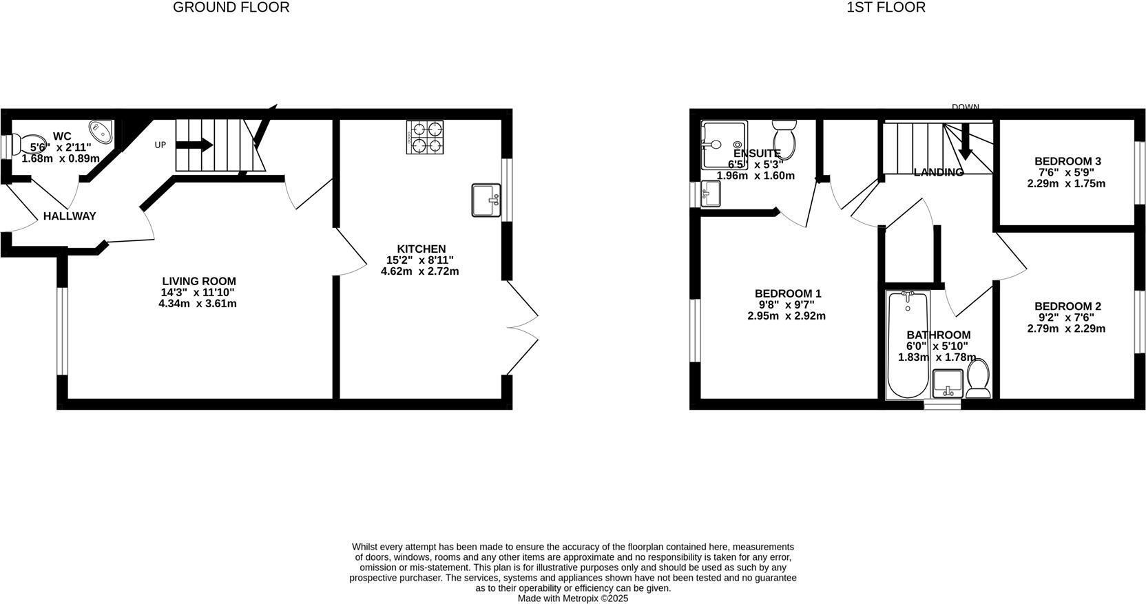 Floorplan of 3 bedroom Semi Detached House for sale, Biddlestone Close, Kingswood, East Yorkshire, HU7