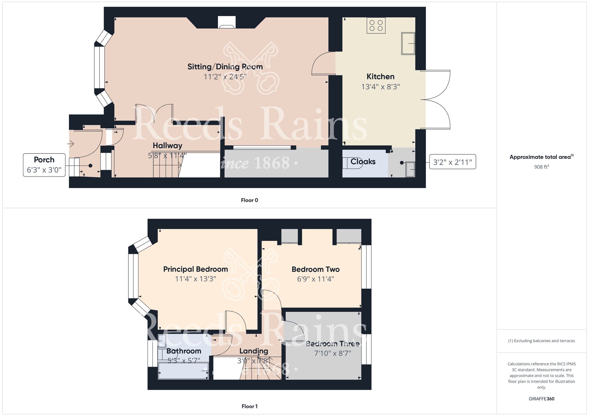 Floorplan of 3 bedroom End Terrace House for sale, Rosmead Street, Hull, East Riding of Yorkshire, HU9