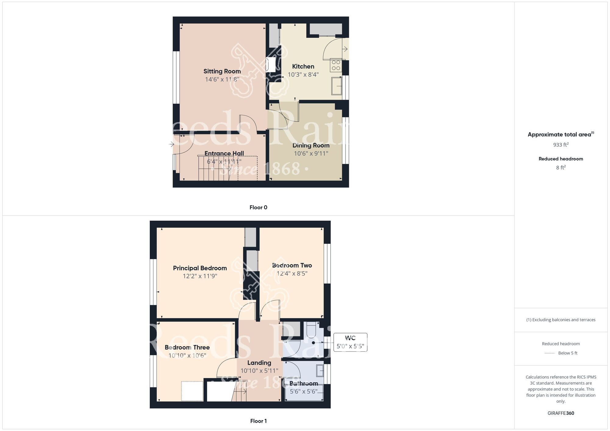 Floorplan of 3 bedroom Mid Terrace House for sale, Mirfield Grove, Hull, East Yorkshire, HU9