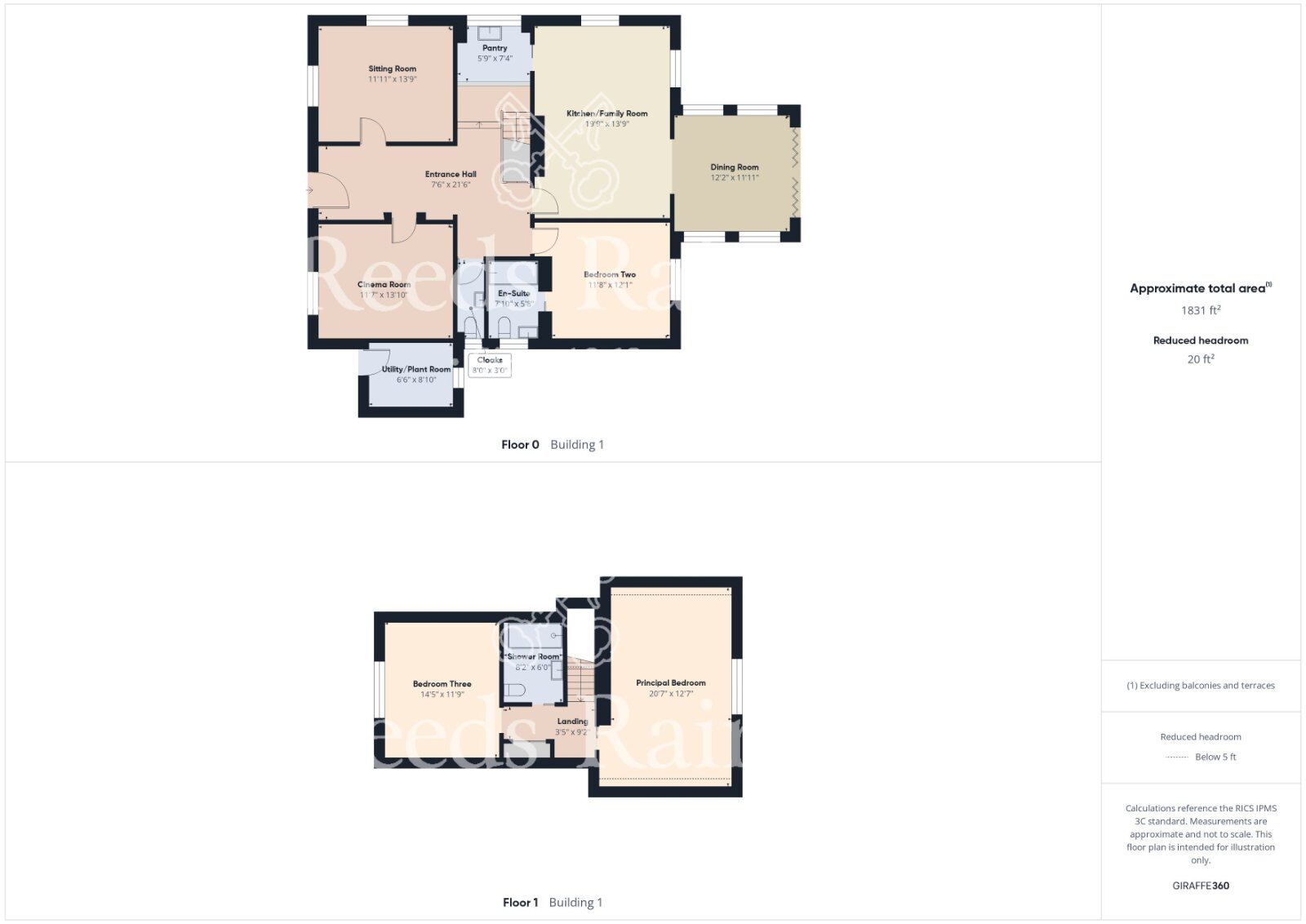 Floorplan of 4 bedroom Detached House for sale, Pinfold Lane, Roos, East Yorkshire, HU12
