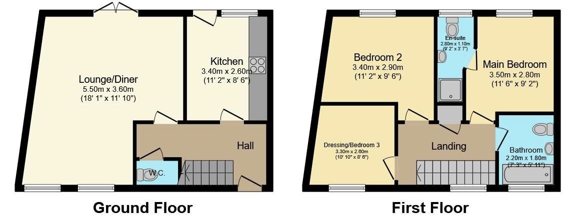 Floorplan of 3 bedroom Semi Detached House for sale, Easter Wood Close, Bransholme, East Yorkshire, HU7