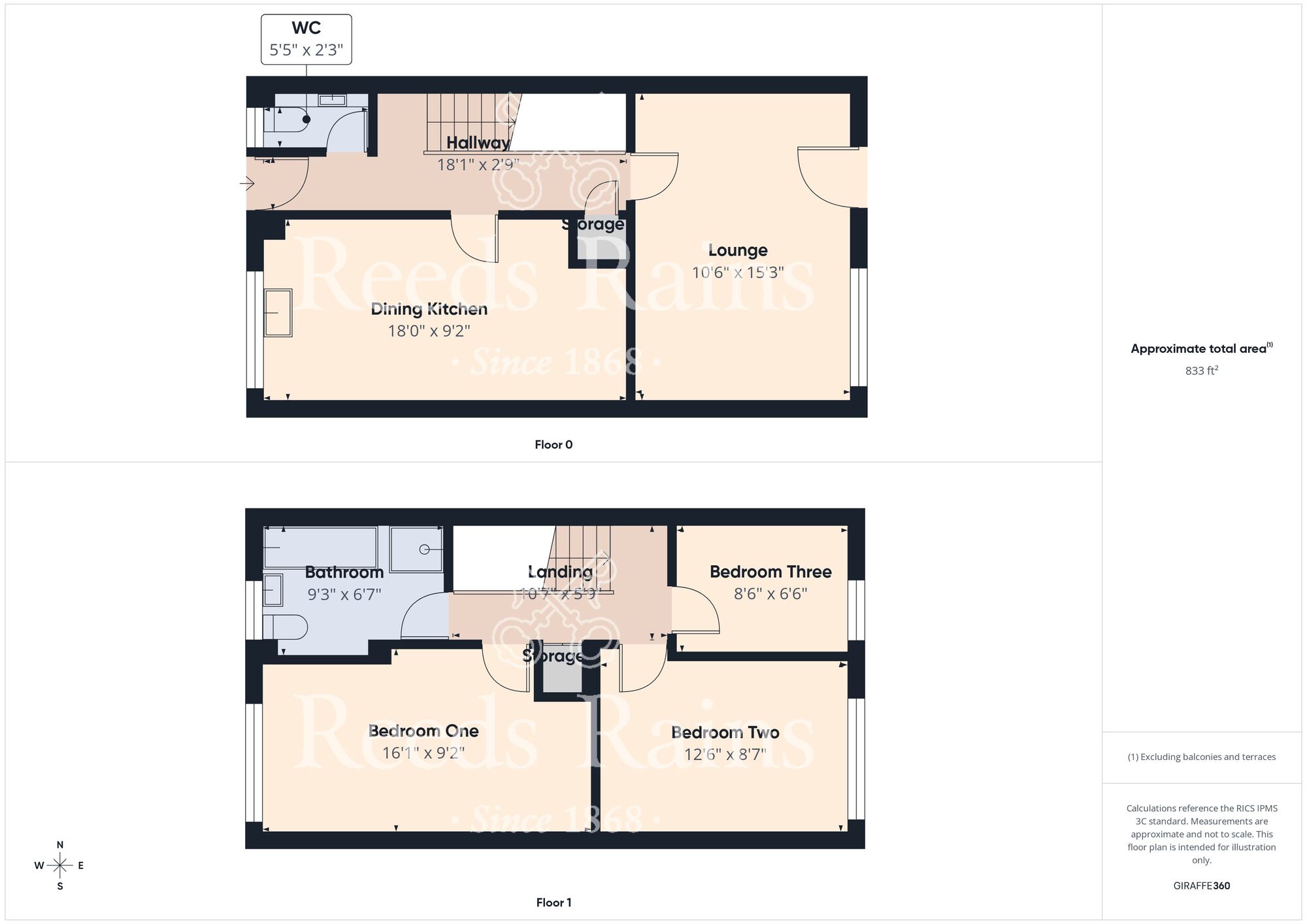 Floorplan of 3 bedroom End Terrace House for sale, Aberdovey Close, Bransholme, East Yorkshire, HU7