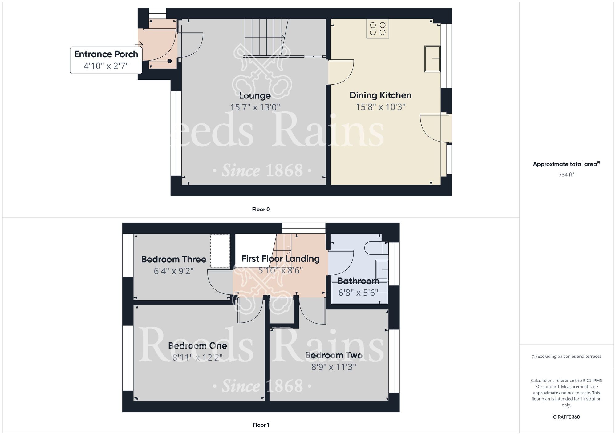 Floorplan of 3 bedroom Semi Detached House for sale, St. James Close, Sutton-on-Hull, East Yorkshire, HU7