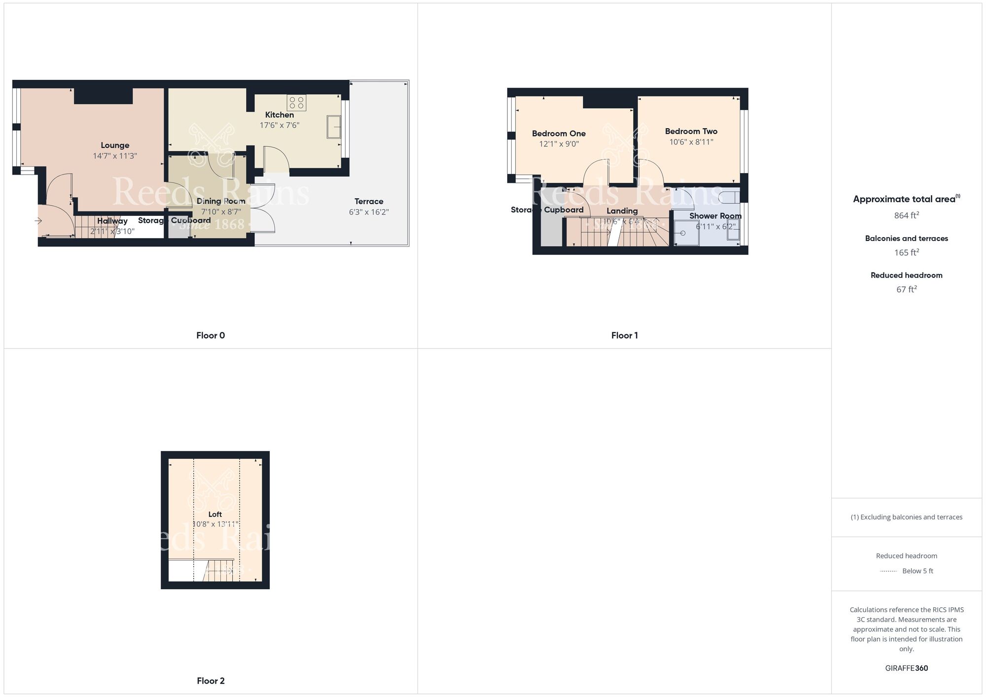 Floorplan of 2 bedroom Mid Terrace House for sale, National Avenue, Hull, East Yorkshire, HU5