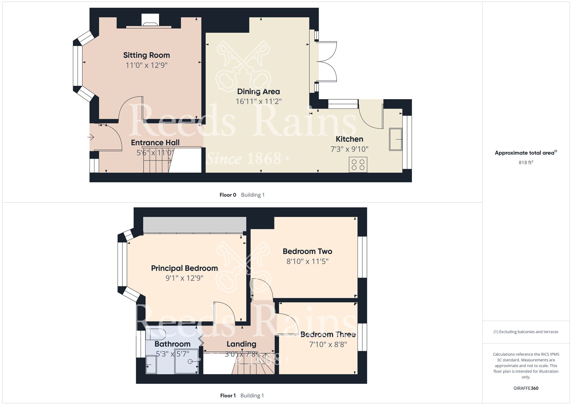 Floorplan of 3 bedroom Mid Terrace House for sale, Rosmead Street, Hull, East Yorkshire, HU9