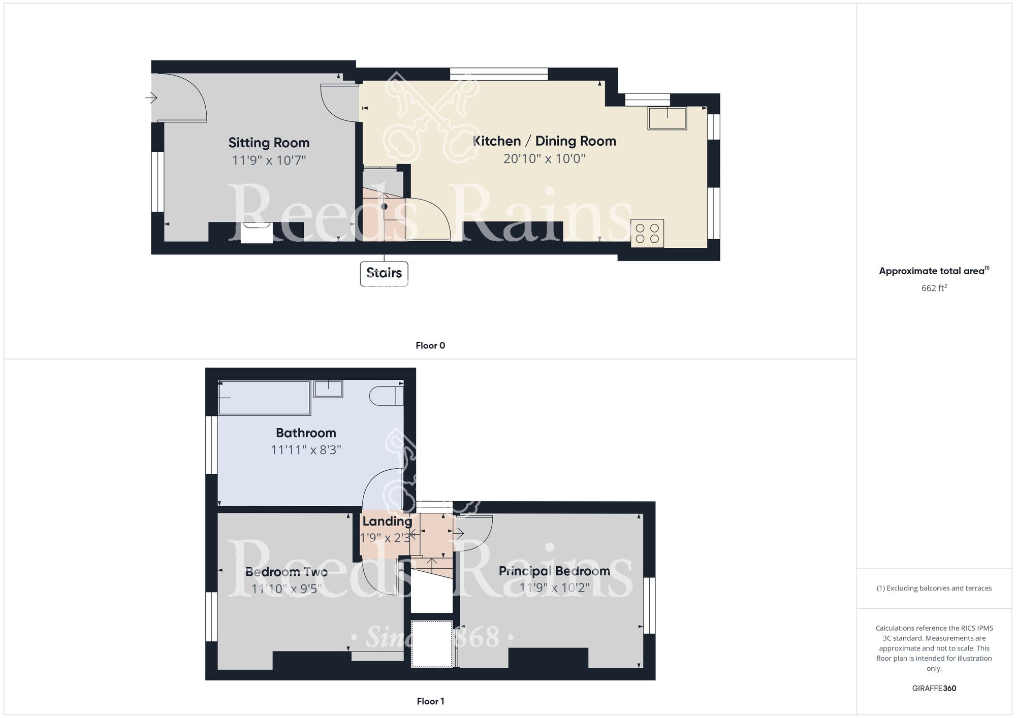 Floorplan of 2 bedroom Mid Terrace House for sale, Durham Street, Hull, East Yorkshire, HU8