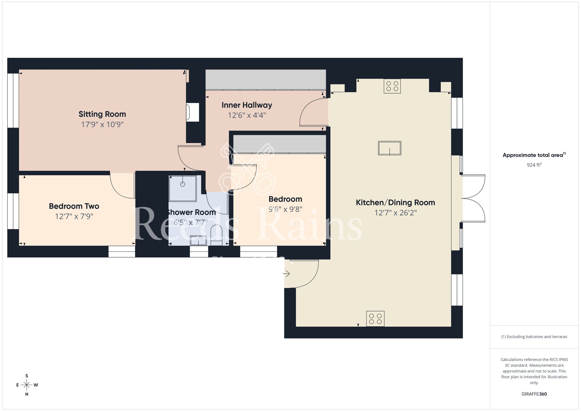 Floorplan of 2 bedroom Semi Detached Bungalow for sale, The Orchard, Marfleet Lane, East Yorkshire, HU9