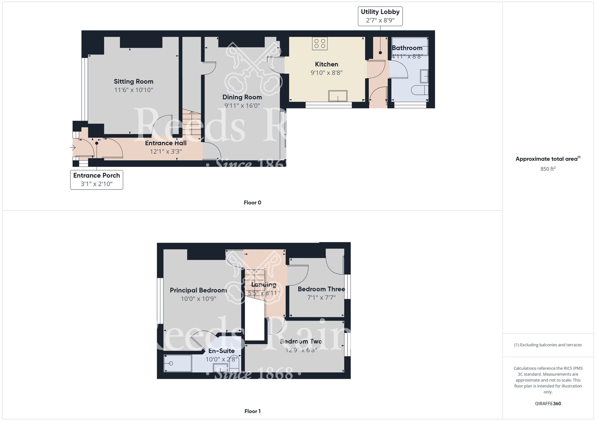 Floorplan of 3 bedroom Semi Detached House for sale, Princes Avenue, Hedon, East Yorkshire, HU12