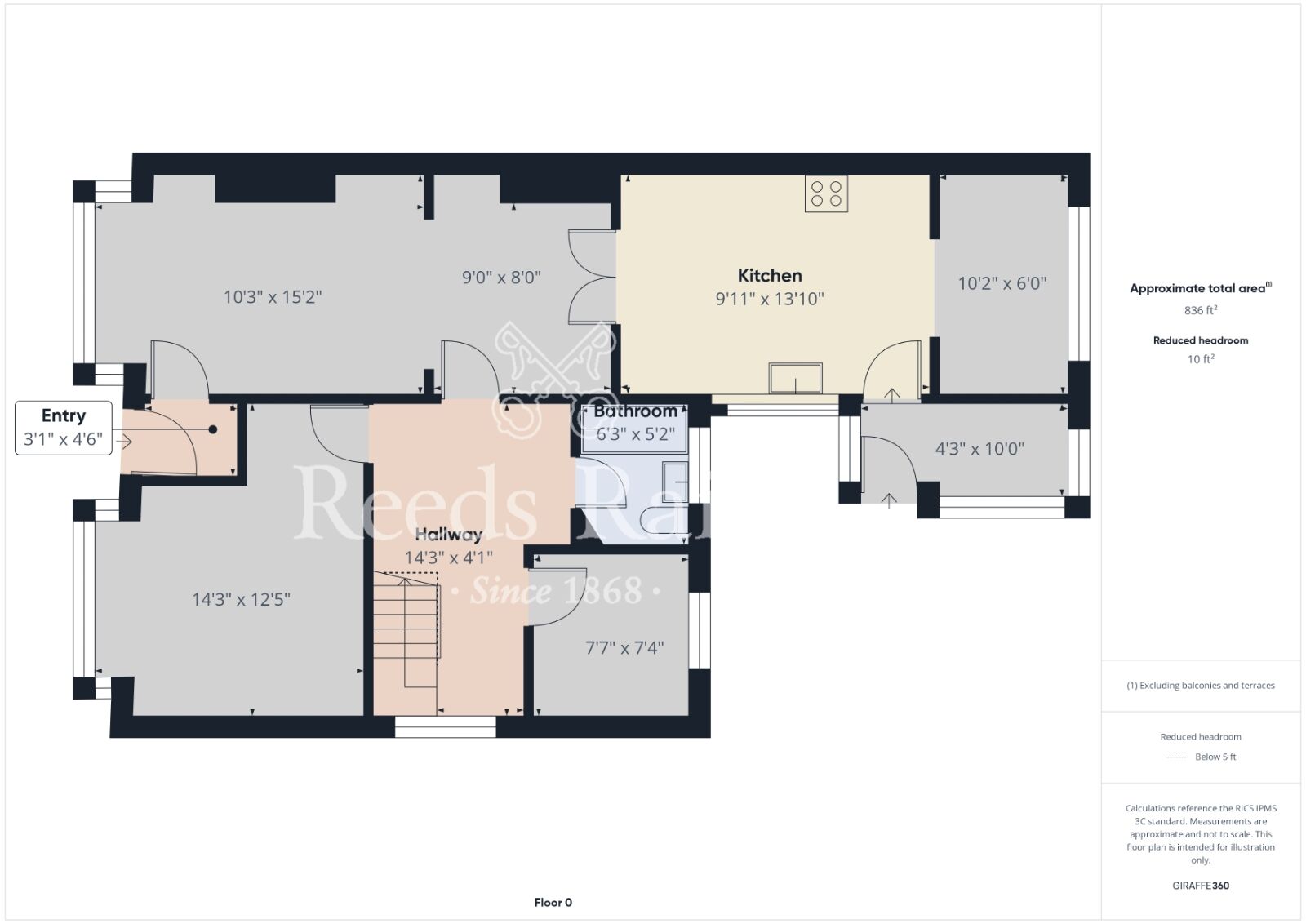 Floorplan of 3 bedroom Semi Detached Bungalow to rent, Main Road, Bilton, East Yorkshire, HU11