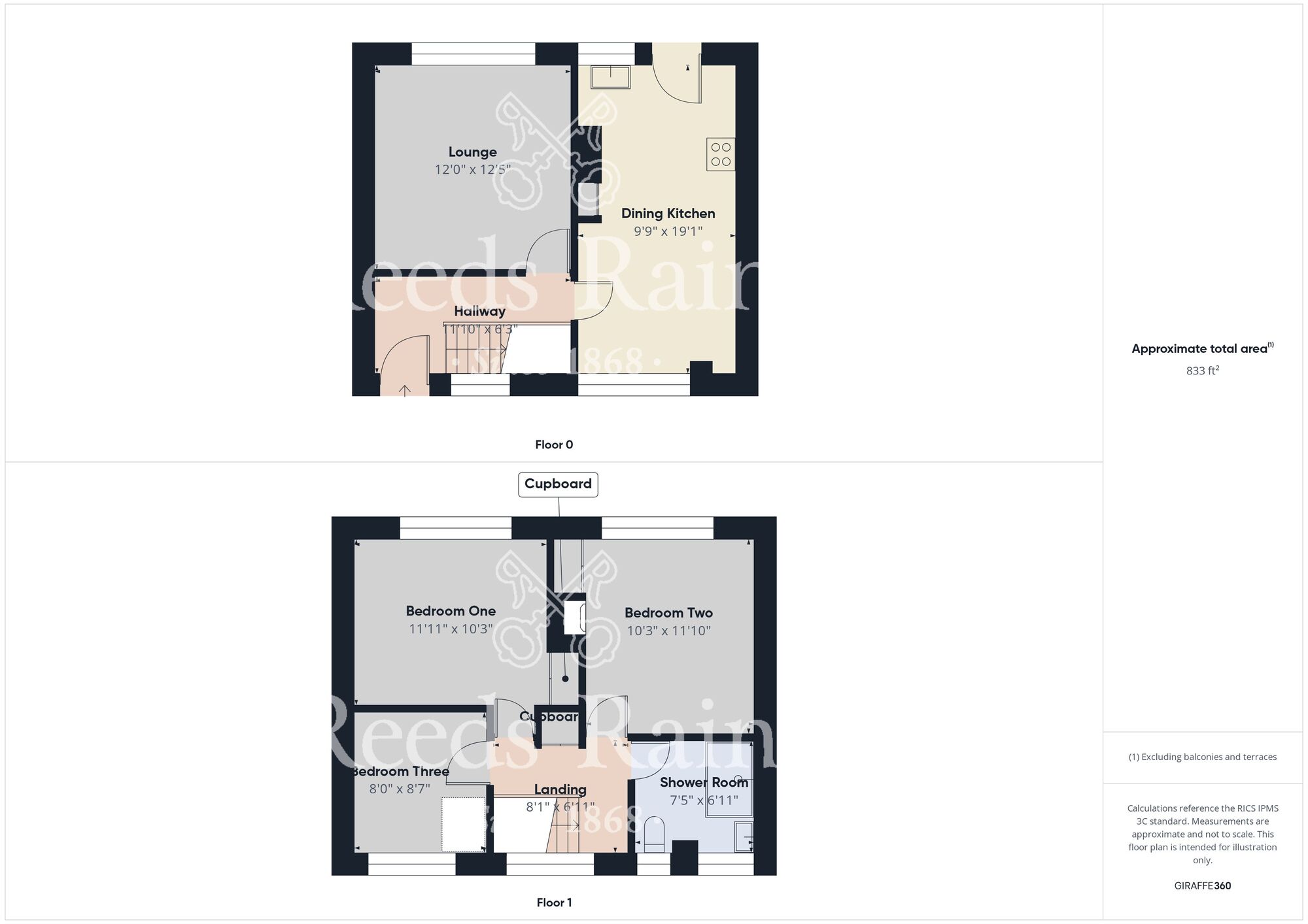 Floorplan of 3 bedroom Mid Terrace House for sale, Bilsdale Grove, Hull, East Yorkshire, HU9