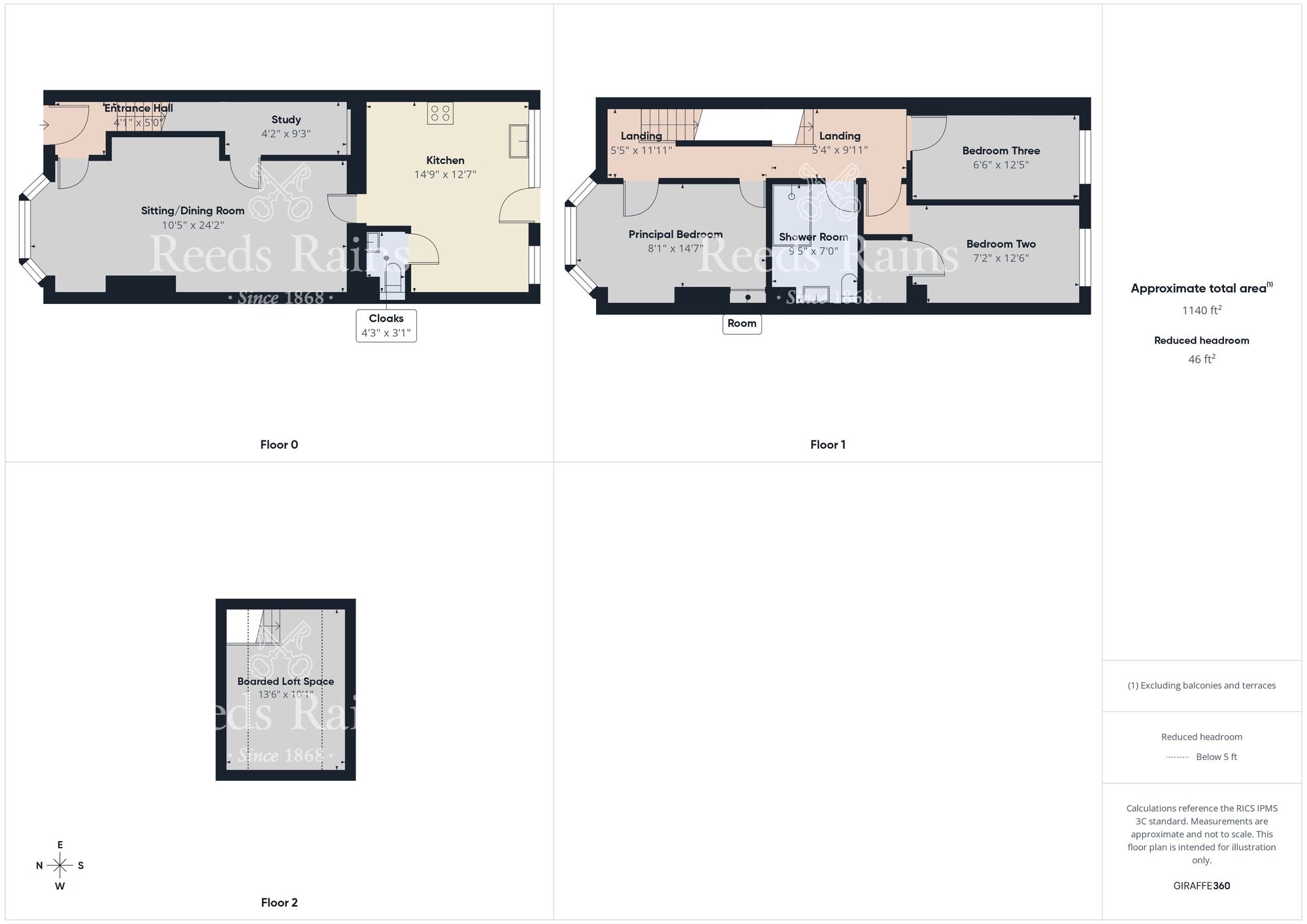 Floorplan of 3 bedroom Mid Terrace House for sale, Woodlands Road, Hull, East Yorkshire, HU5