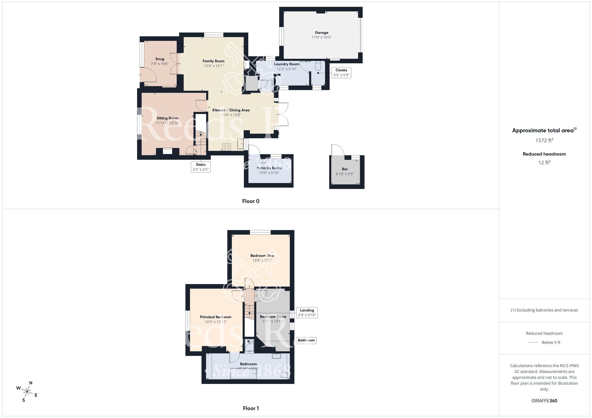 Floorplan of 3 bedroom Semi Detached House for sale, Church Lane, Sproatley, East Yorkshire, HU11