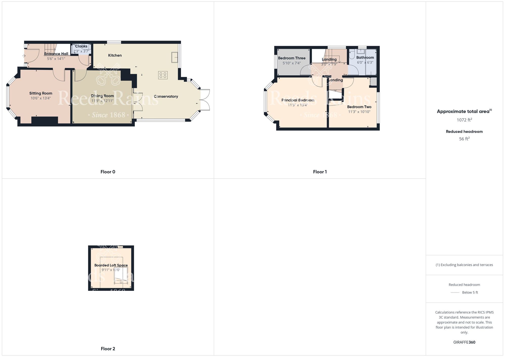 Floorplan of 3 bedroom Semi Detached House for sale, Sutton Road, Hull, East Yorkshire, HU8
