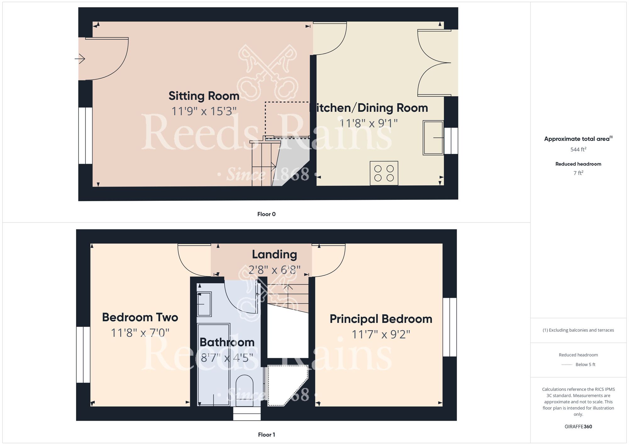 Floorplan of 2 bedroom End Terrace House for sale, Mallyan Close, Hull, East Riding of Yorkshire, HU8